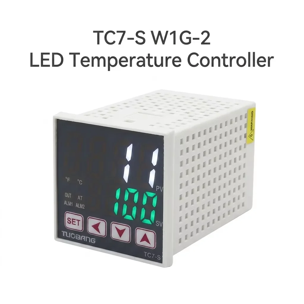 TUOBANG Intelligent LED Temperature Controller TC7-S W1G-2 K/E/PT100 Input Industrial PID Thermostat for Extrude