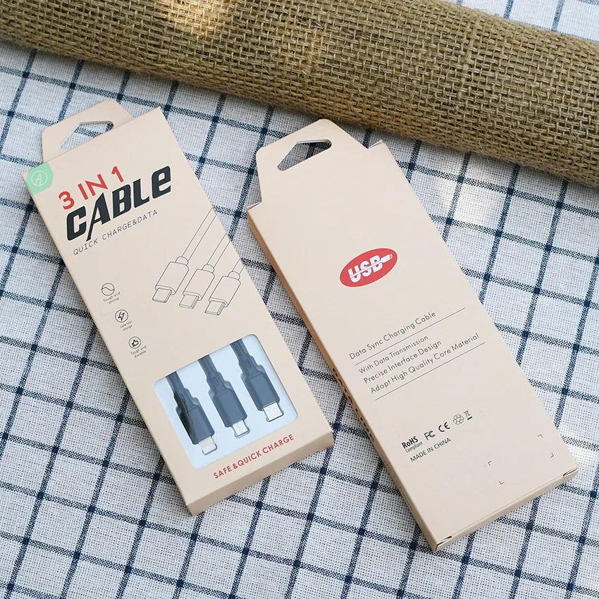 Phone Accessories Hanging Data Cable Work Home Packing Box Packaging for Electronic Products