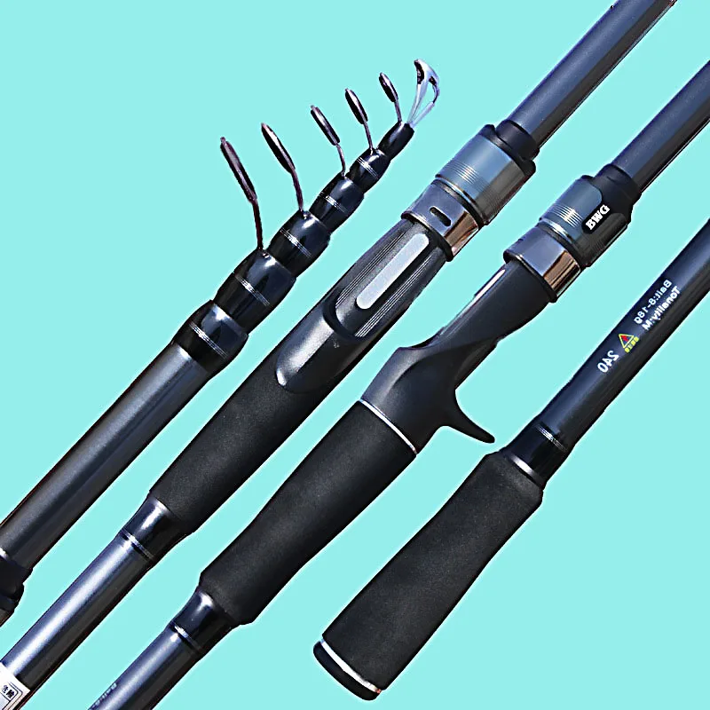 Portable Traveling Spinning Rod 1.8m 2.1m 2.4m 2.7m 3.0m Medium