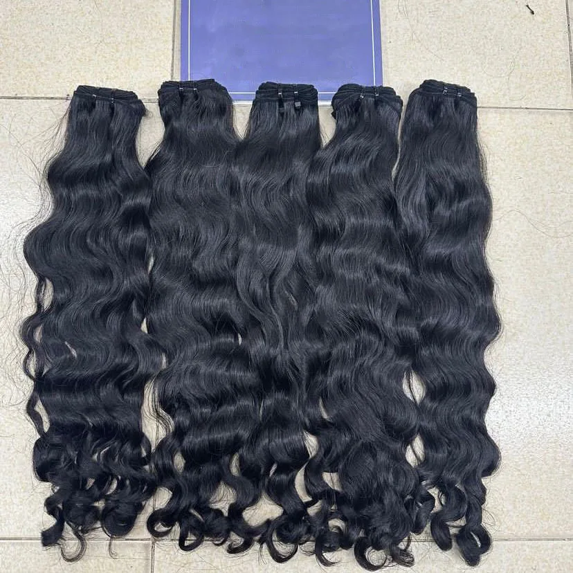 Raw Unprocessed Burmese Curly Human Hair Bundle Cambodian Cuticle Aligned No Tangle No Shedding Double Weft Single Drawn Hair