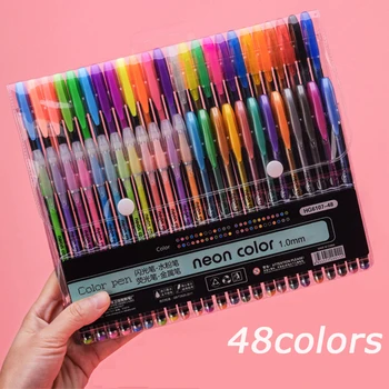 48pcs Colored Gel Pen