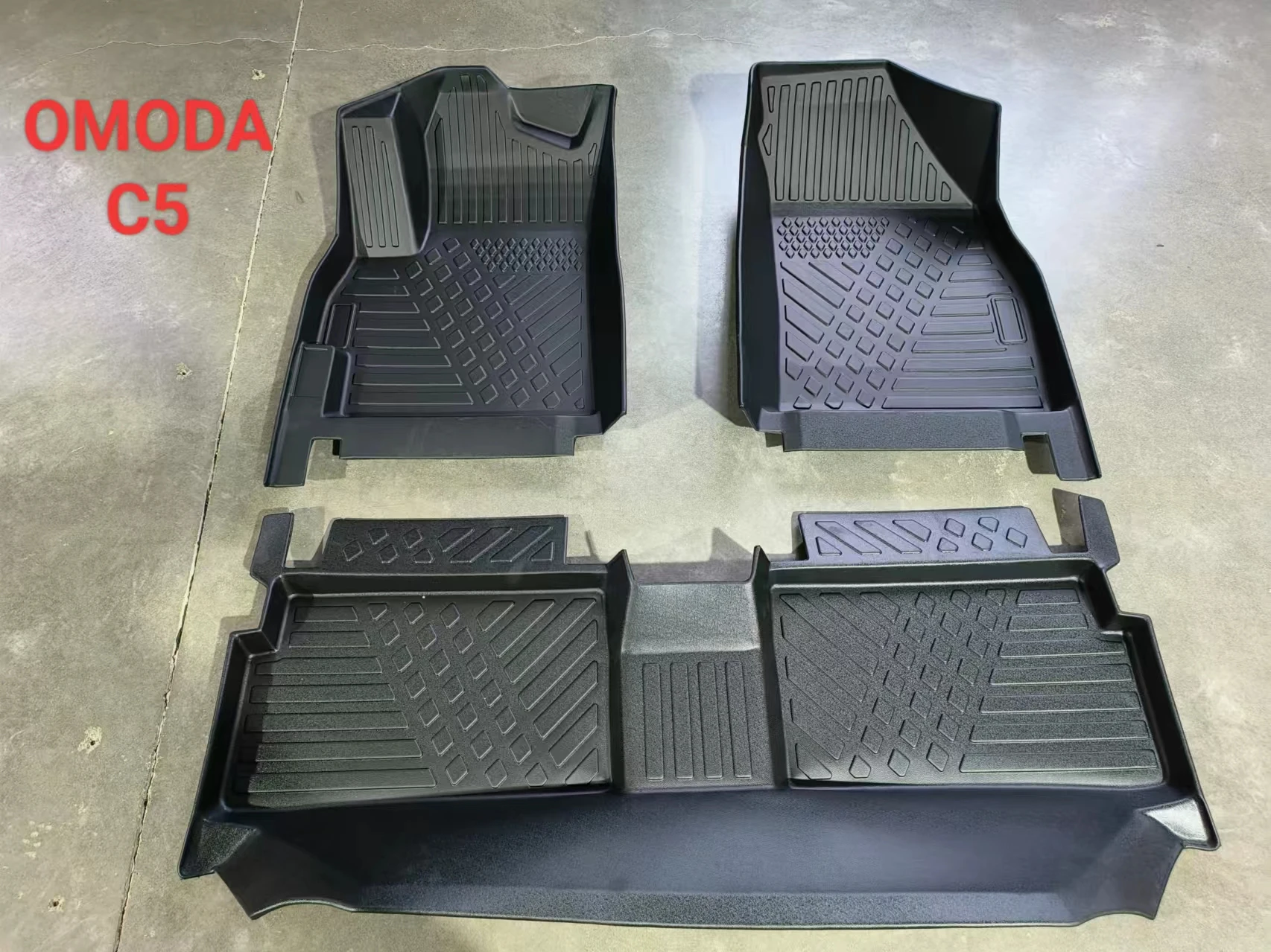 Full Set Custom All Weather 3D Waterproof Tpe Car Floor Mats Carpet Foot Mats for Chery ARRIZO 5 2023 Tiggo 3 Pro
