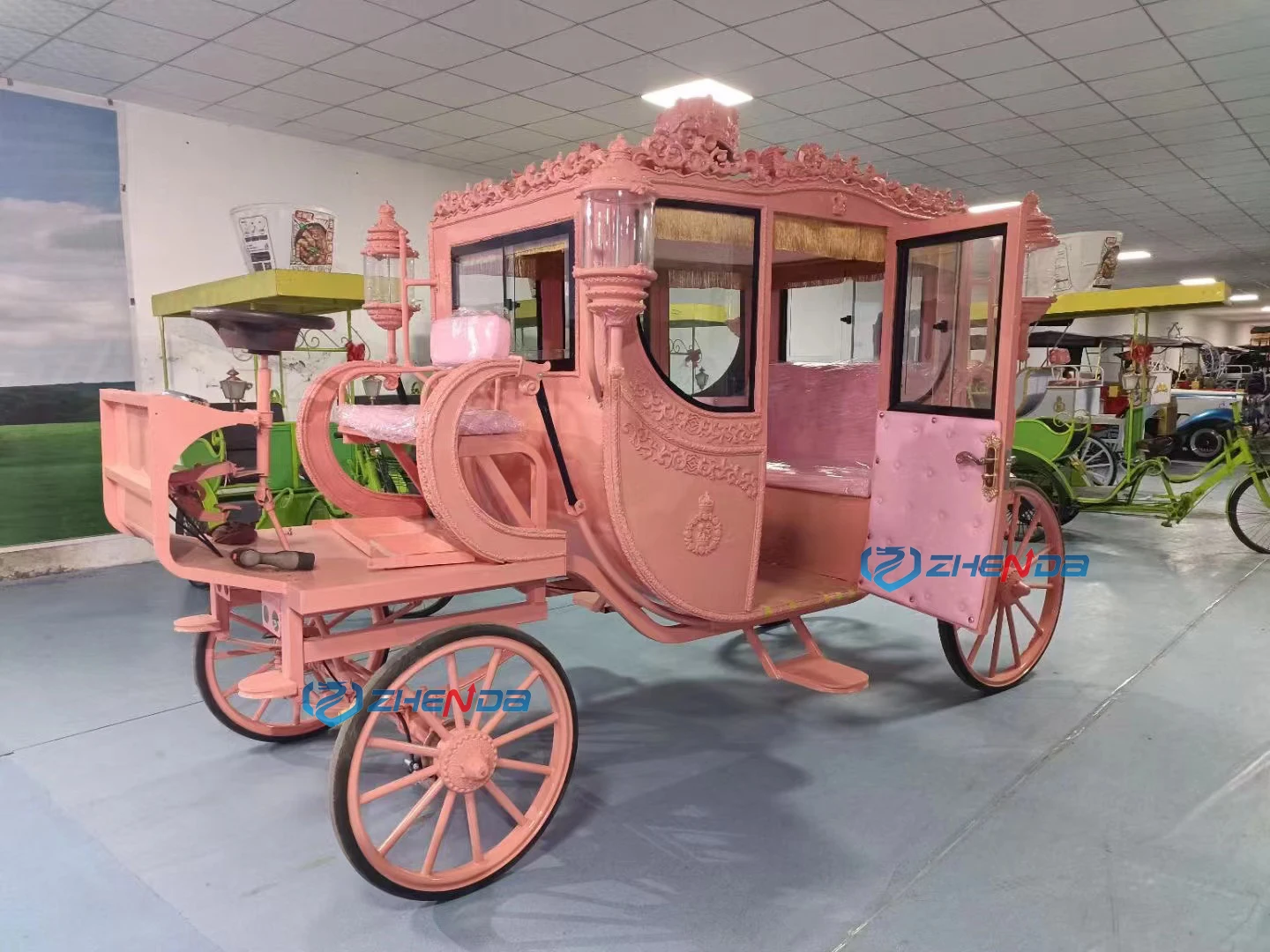 プリンセス馬車新デザインシンデレラ馬車販売中国メーカー