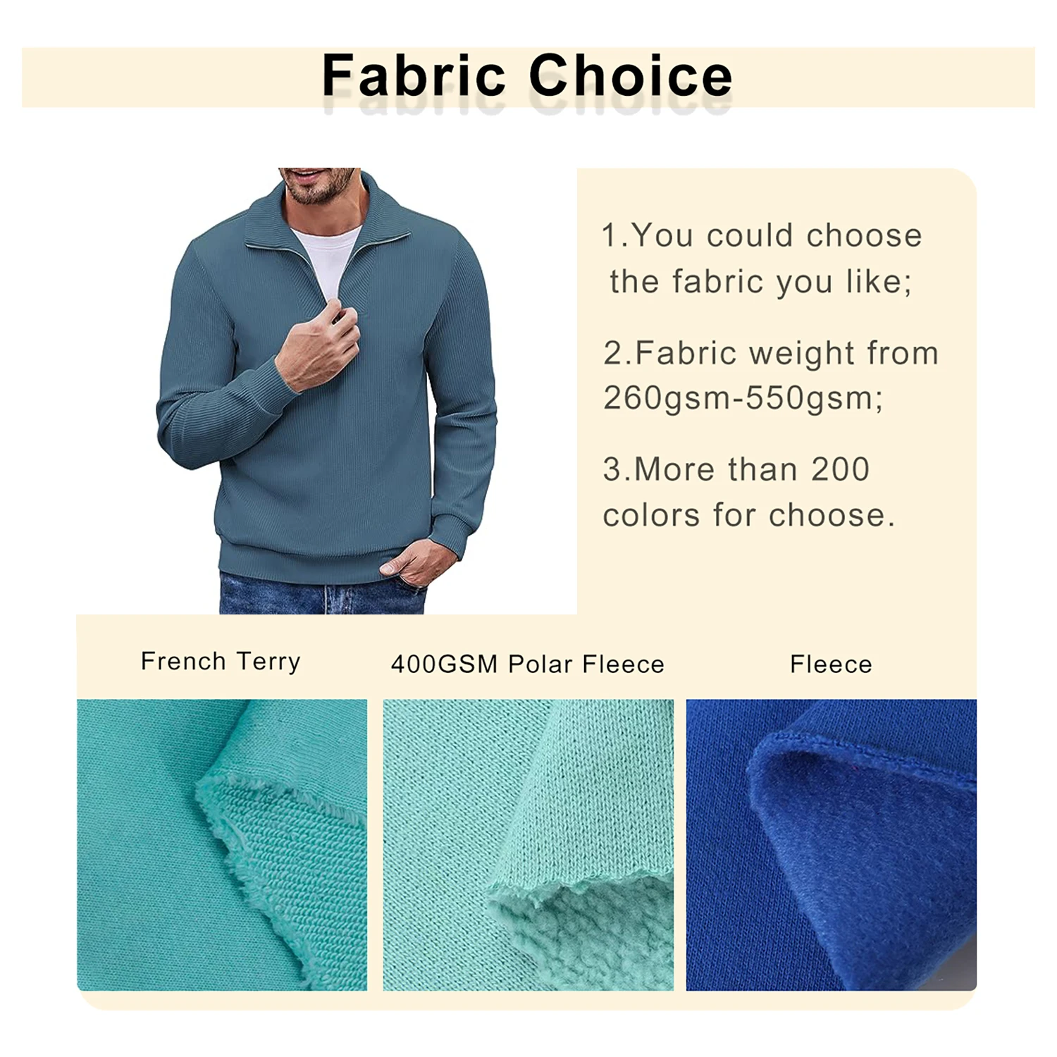 Embroidered Men's Cord Quarter Zip up Pullover Slim Fit Crew Neck Long  Sleeve Sweatshirt Casual Corduroy Polo Sweatshirt