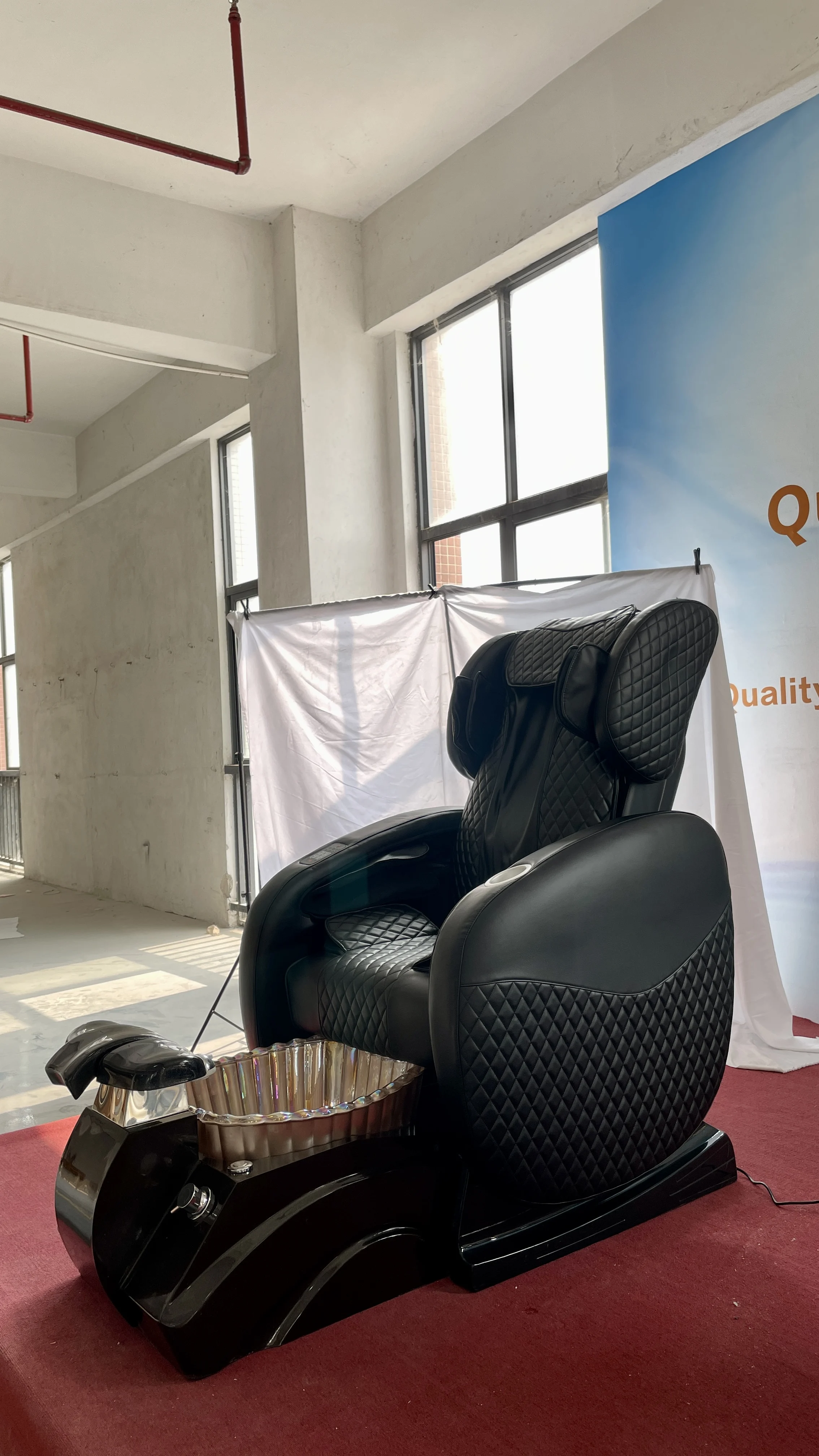 Electric Throne And Luxury Waiting Room Furniture Salon Pink Synthetic