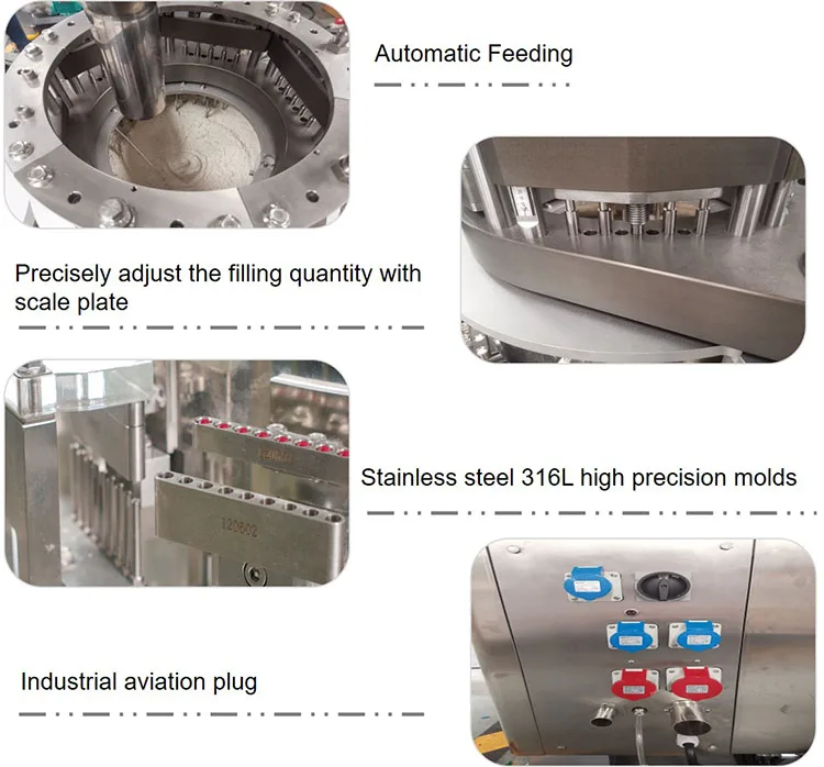 PCF-1200A Pharmaland 1# 0# 00# Auto Fill Capsule Machine Capsule Filling Machine Powder Equipment Fully Automatic Price