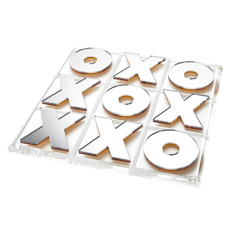 Lucite Tizo 2 Player Acrylic Tic Tac Toe