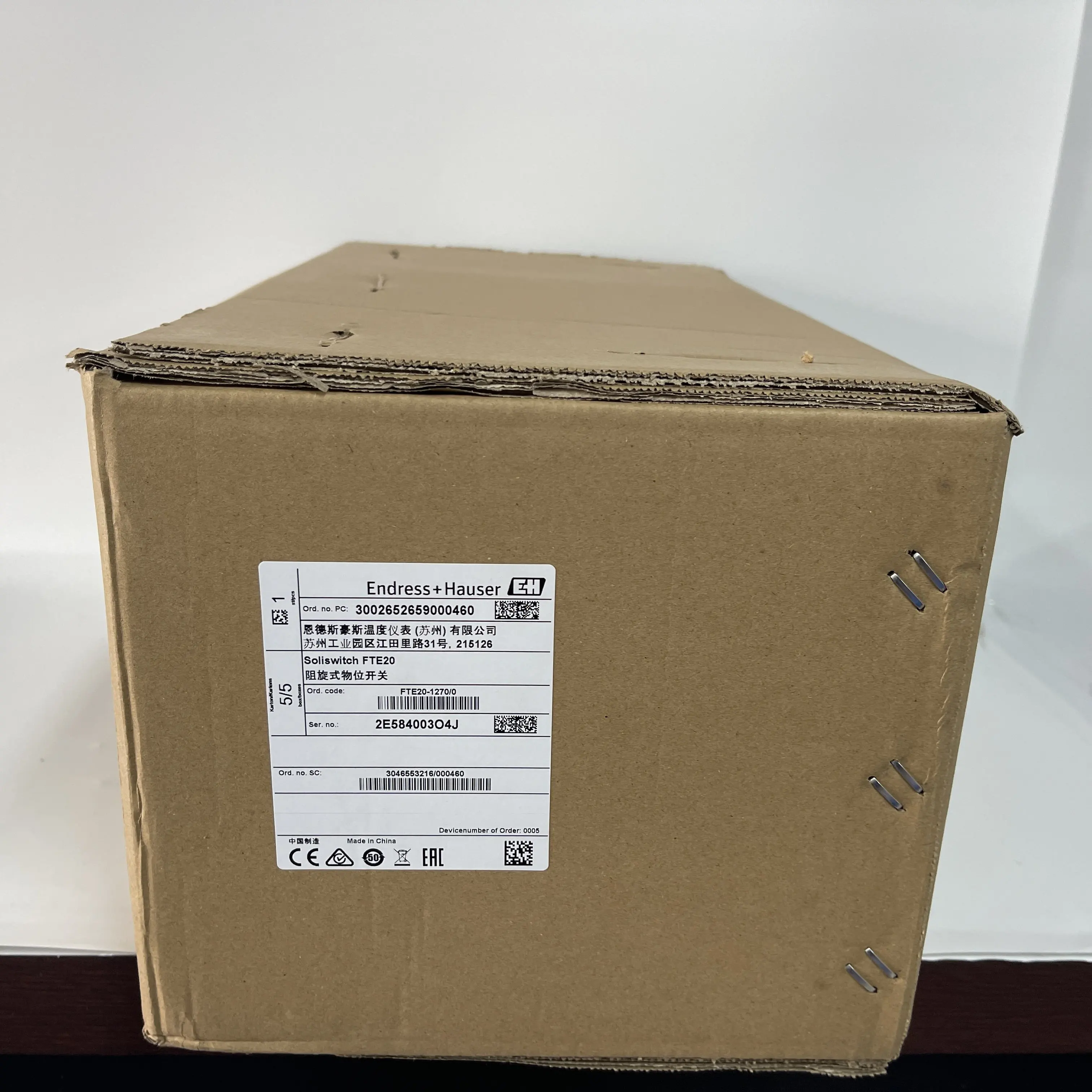 Endress+Hauser Soliswitch Level Switch FTE20-AA13AA11 Endress+Hauser Soliswitch Level Switch FTE20-AA13AA11