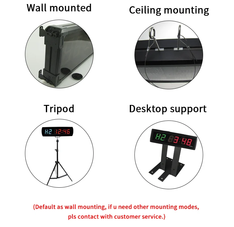 Đồng Hồ Kỹ Thuật Số Wifi Trong Nhà Không Dây Màu Vàng 6 Chữ Số 1.8 Inch Bán Chạy