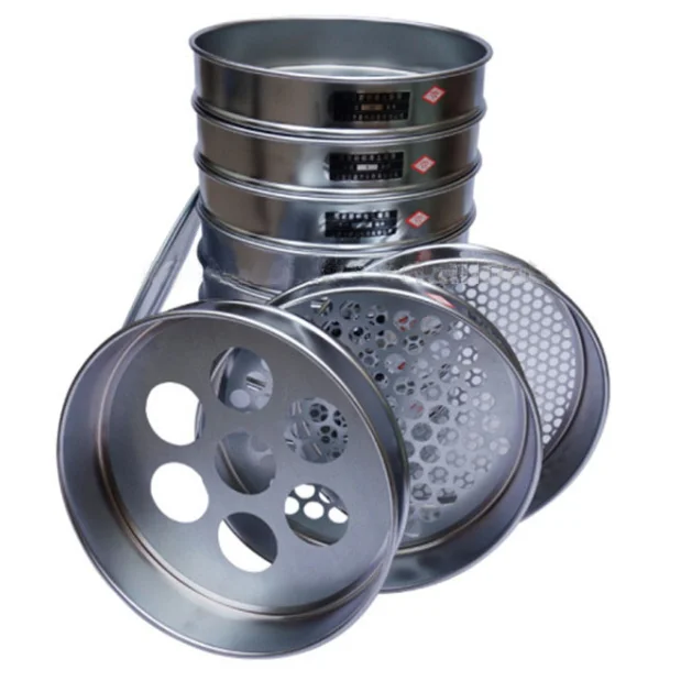 FIne Quality Soil Sieve Set / Aggregate / Cement / Sand / Concrete test Sieve