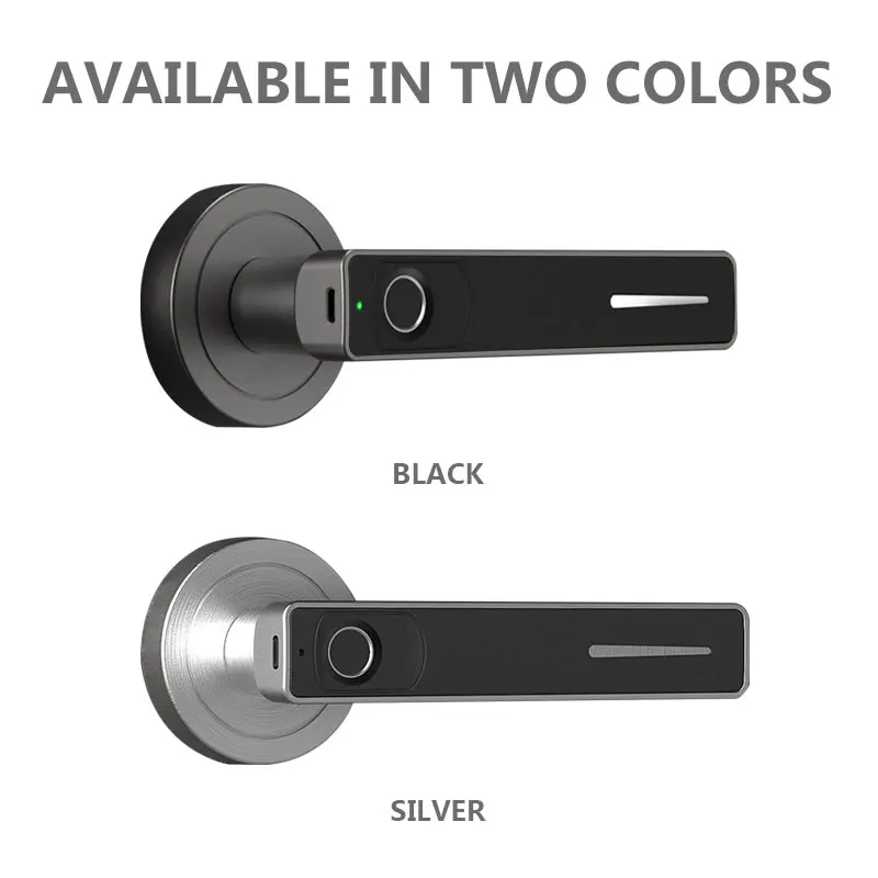 Electronic Fingerprint Smart Handle Keyless Opening Door Lock With