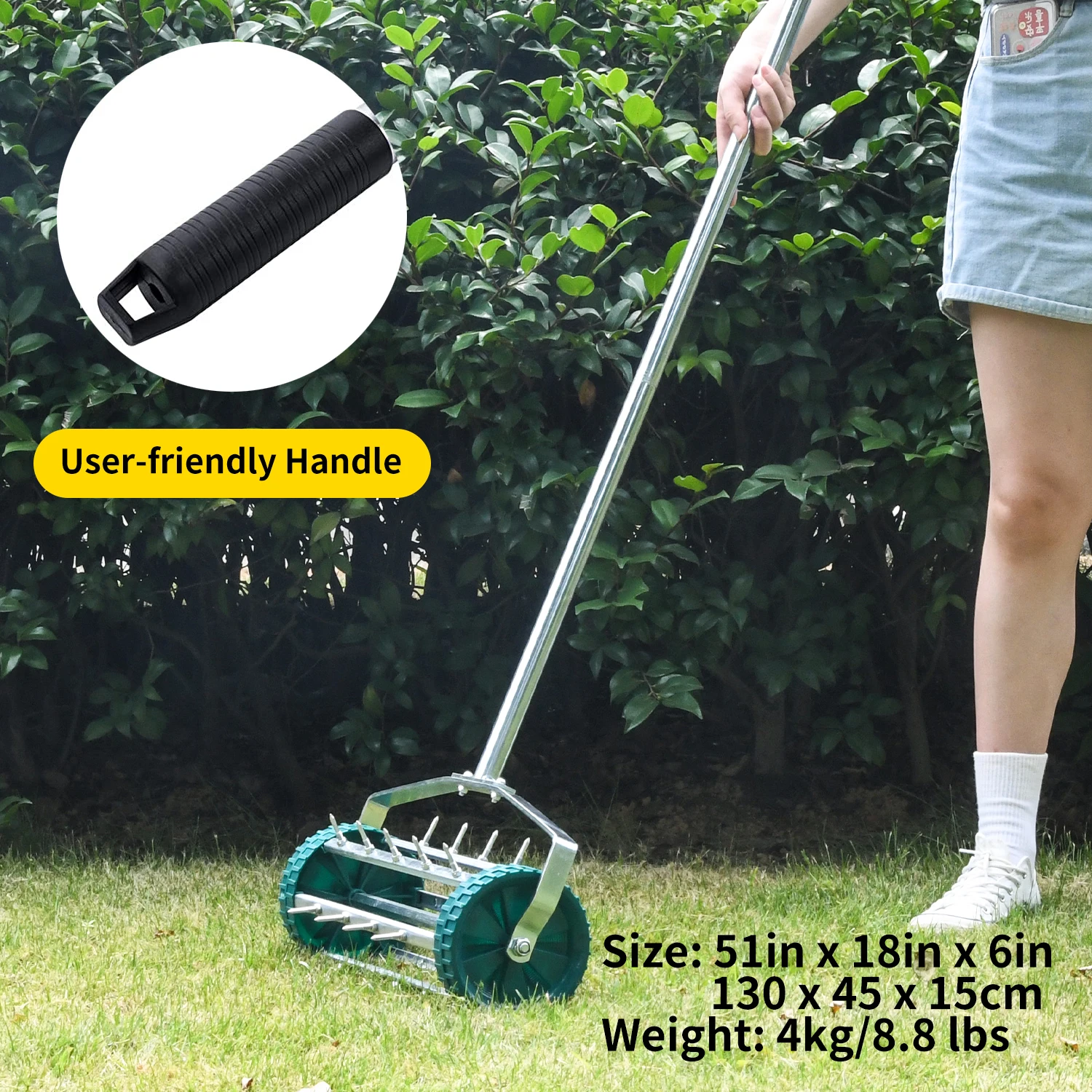 Vertak Portable Garden Lawn Spike Aerator Manual 18in Soil Rolling Lawn Aerator Roller Buy