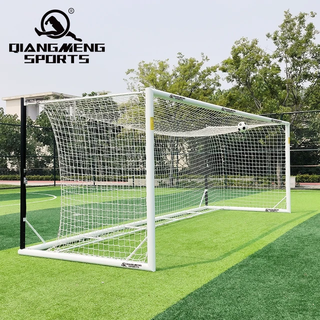 Moving Aluminum Soccer Goal 24ft x 8ft Professional Freestanding Stadium Box customized Football goal