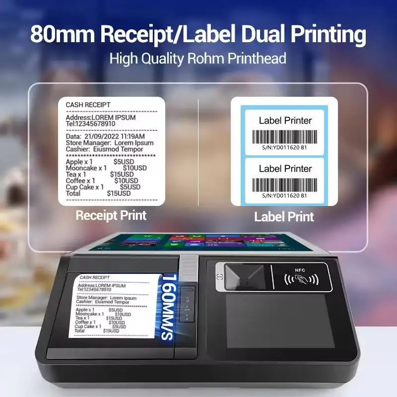 Msr Machine Pos Machine with Printer Scanner MSR RFID Battery Options