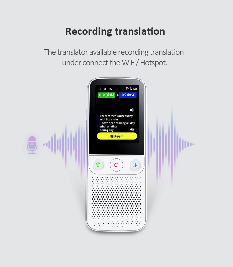 T10 Pro Multi Languages Offline Translator,Smart Voice Translator