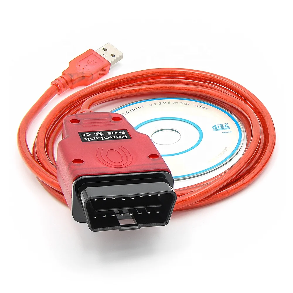 Latest Version Renolink V2.10 OBD2 Interface Renolink ECU Program Cable for Renault ECU Programmer