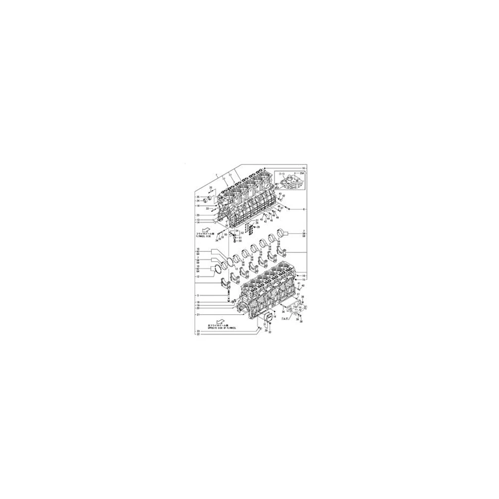 For Yanmar 6AYM Engine Metal Camshaft B 148616-02400 Engine Parts