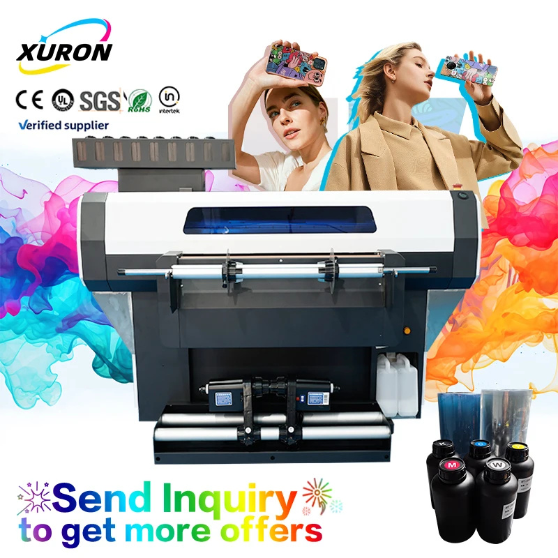 Xurong's New Fully Automatic Roll-to-Roll UV DTF Printer Advanced Transfer Media Handling Capabilities 300mm 600mm Print