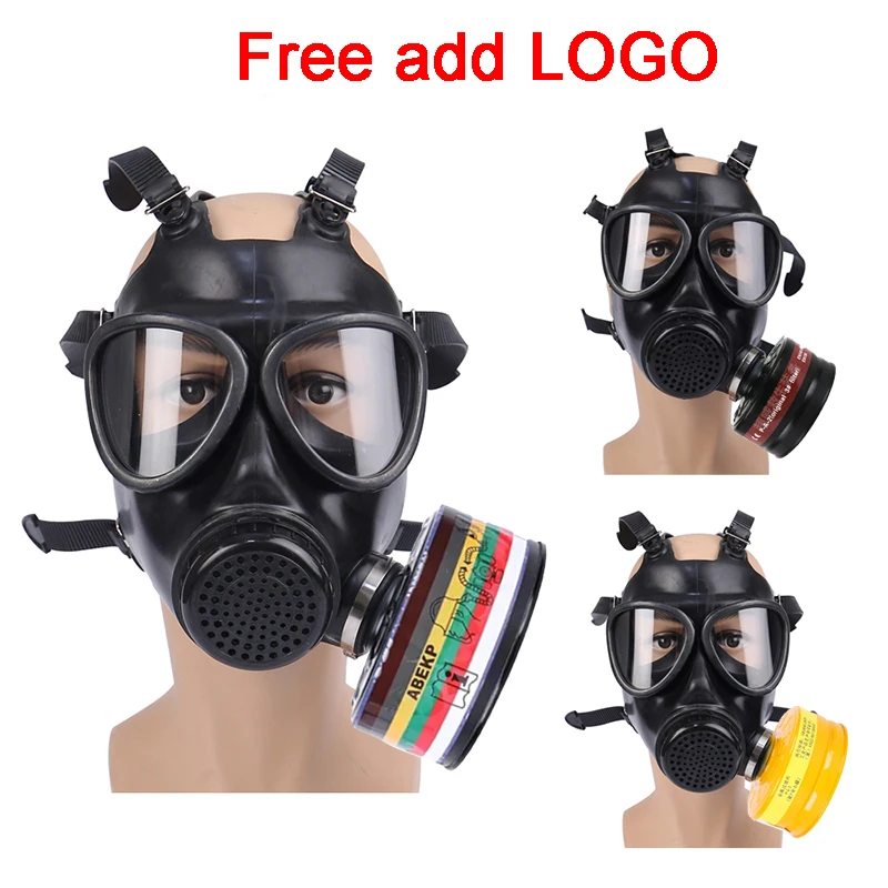 Gas Mask Survival Chemical Gas Mask Tactical Gas Mask 40mm Activated ...