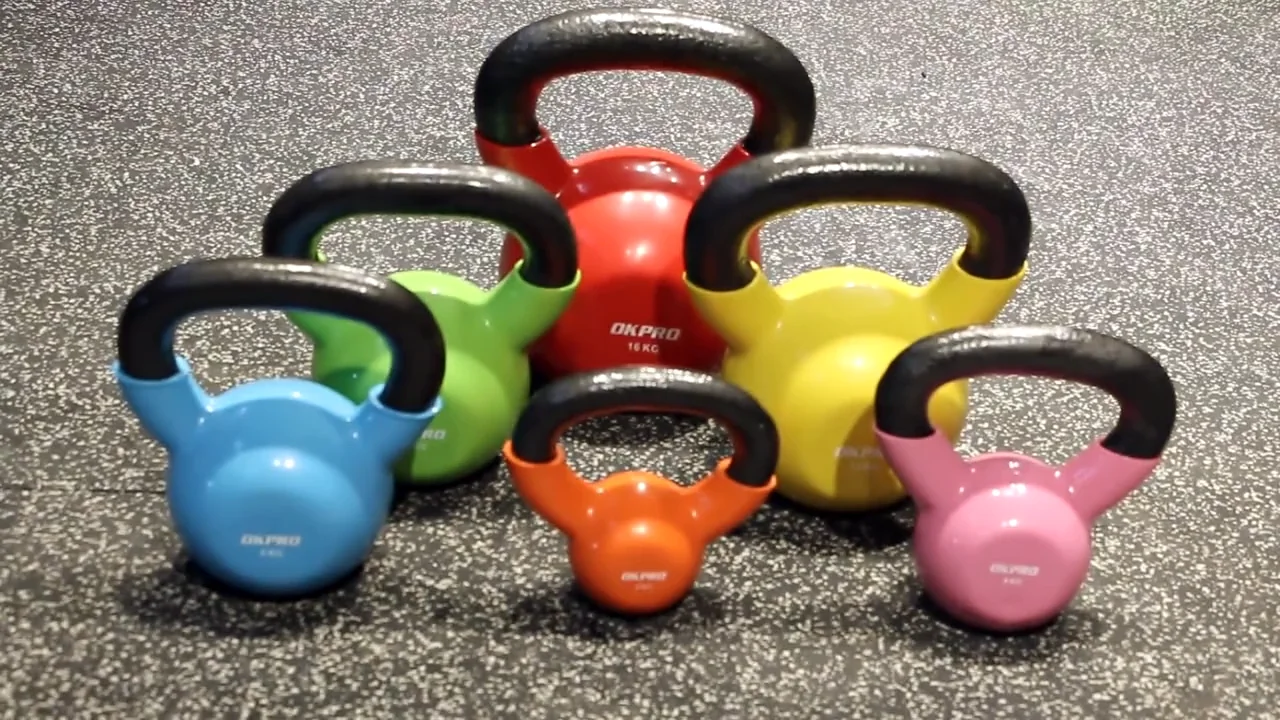 Vinyl Coated Kettlebells China Wholesale Gym Fitness Color Vinyl