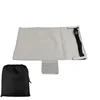 Grey drawstring bag