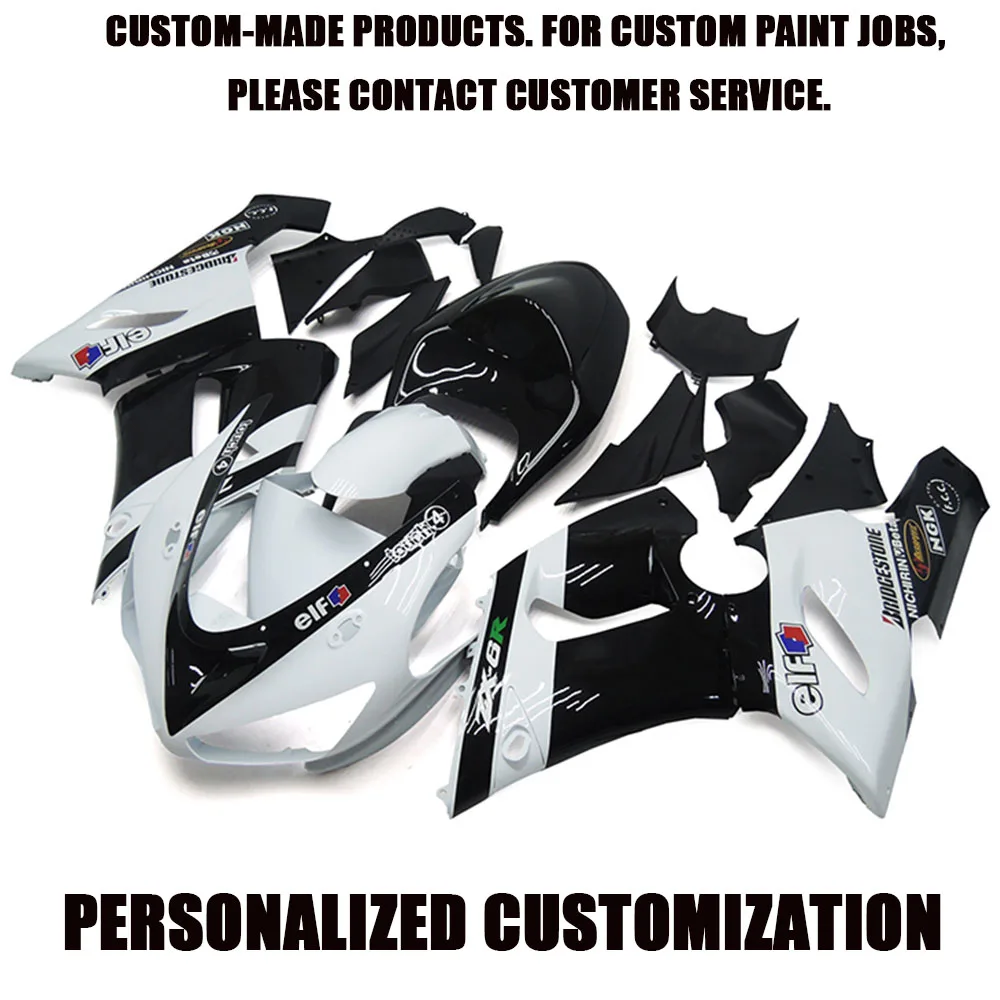 Unpainted White ABS Fairing Kit for Kawasaki ZX6R 2005-2006