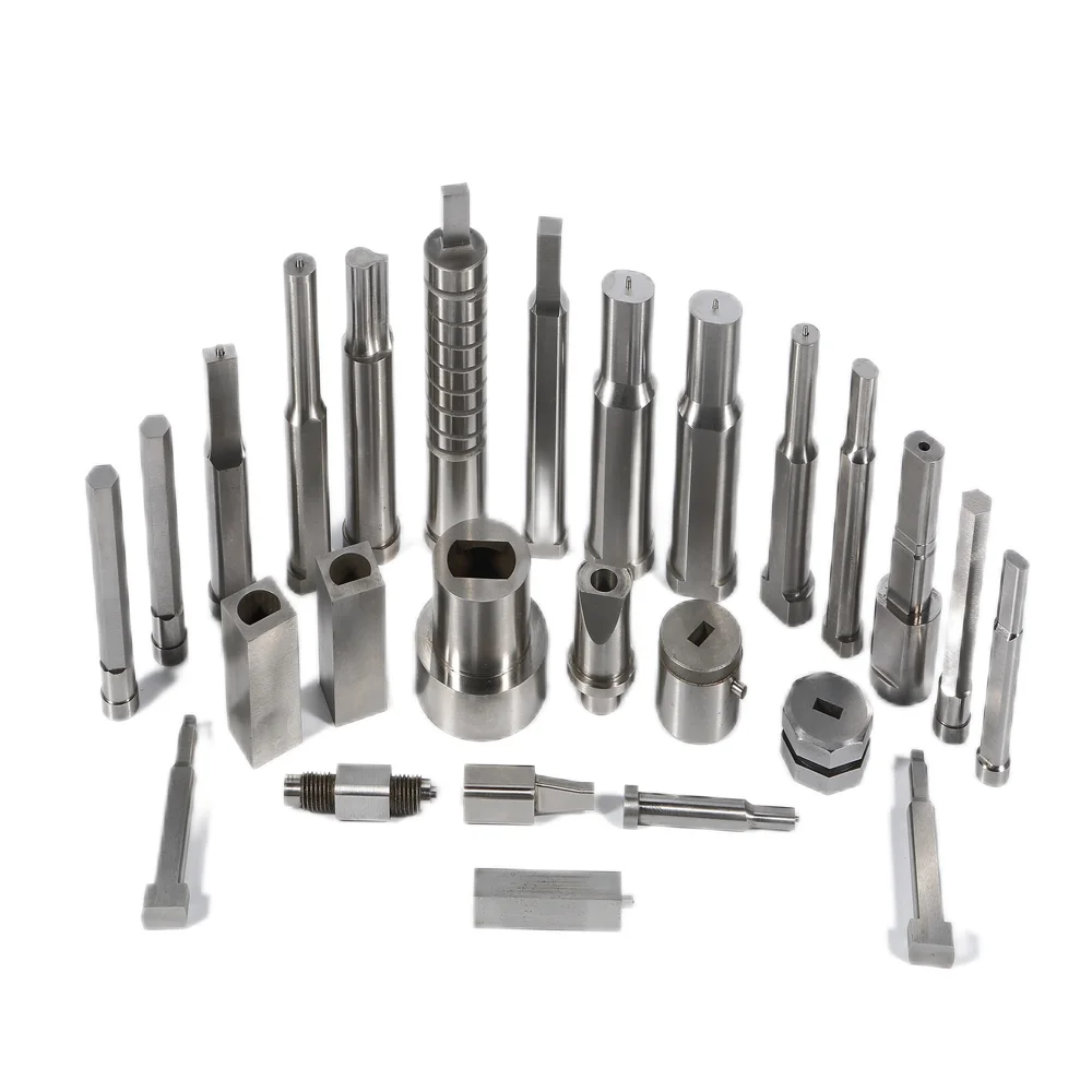 OEM High Resistance Tungsten Carbide HSS Mould Accessories Punch And Dies Tapered Punch Pins