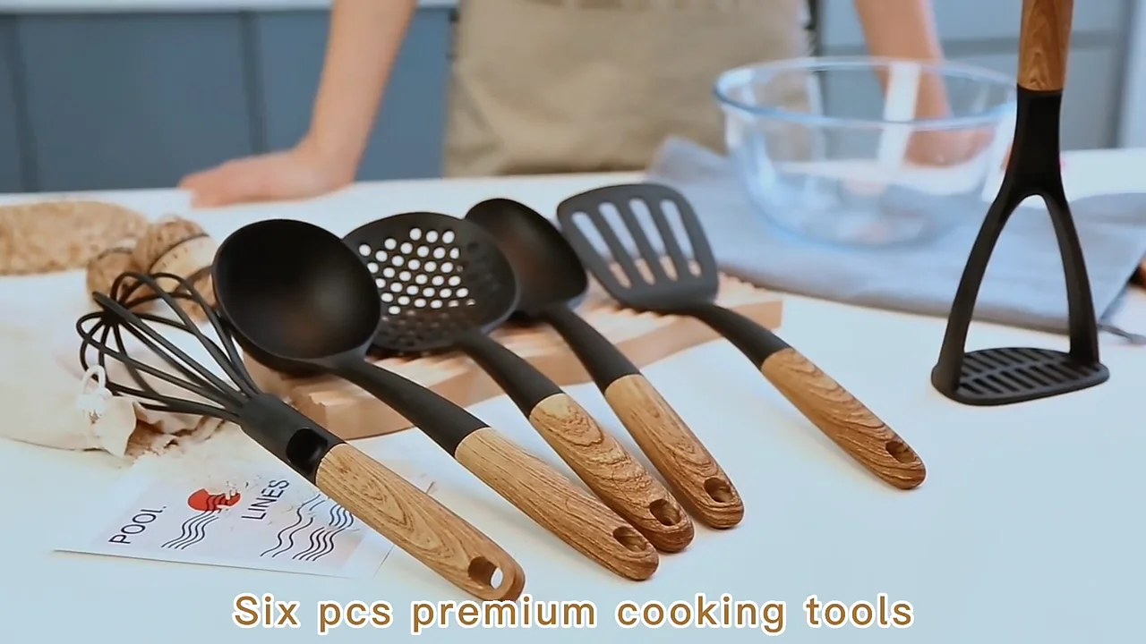 Factory Custom Nylon Cooking Nonstick Kitchen Utensil Set Kitchen