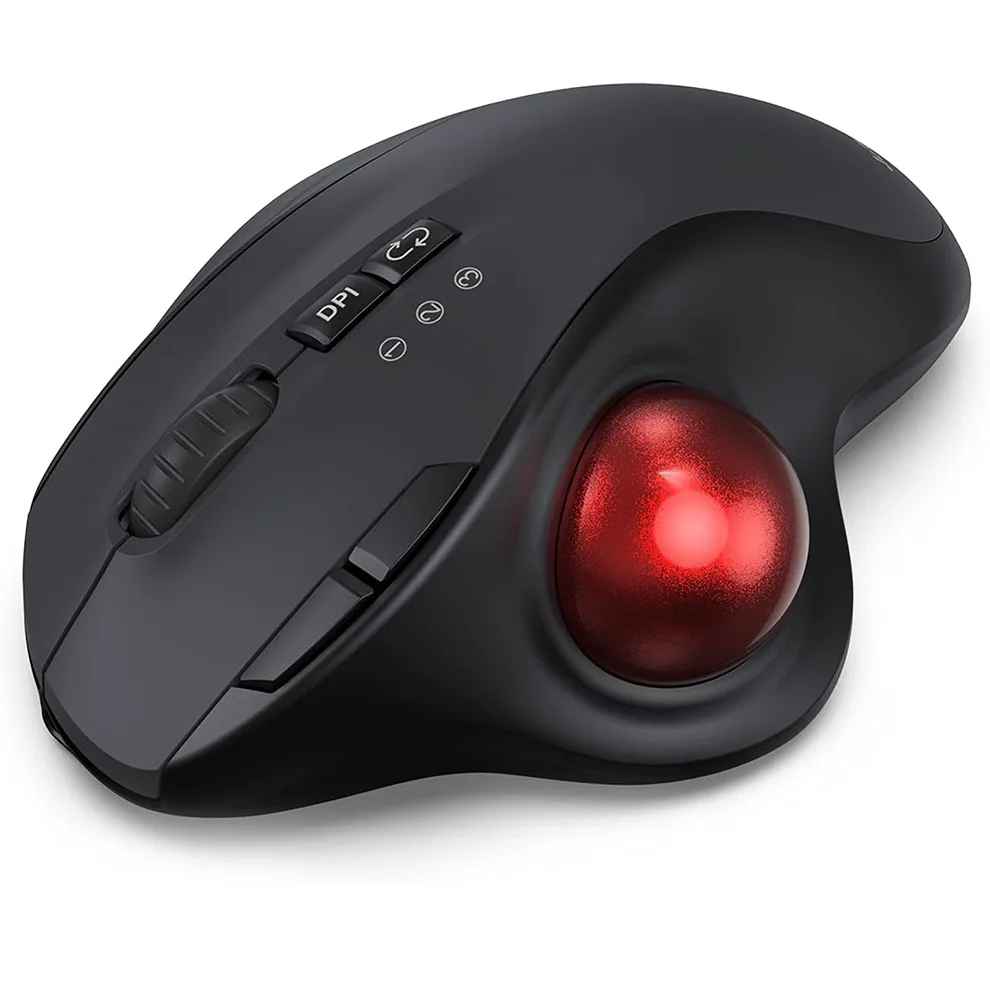 Wireless Trackball Mouse Rechargeable 2.4G  Dual-mode Luminous Mouse Suitable for Computer Notebook Tablet