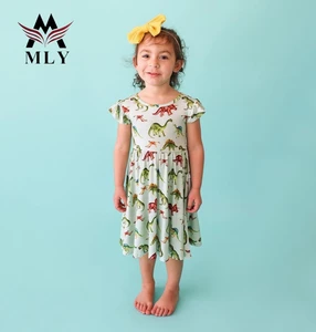 Custom Logo MLY 2026 Hot Open Swimsuit Model Cute  Kids Swimwear