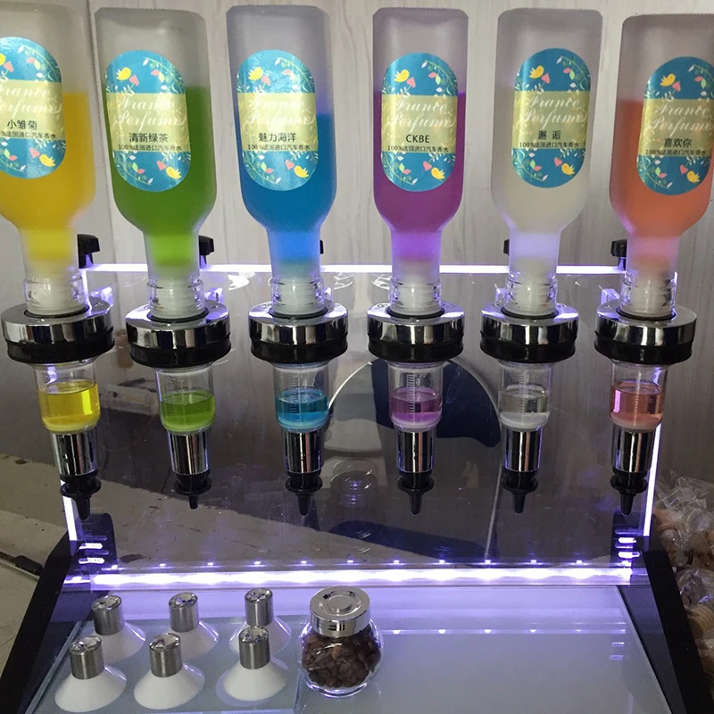 Bar Counter Perfume Display Shelf Tool Aluminium Alloy Perfume Dispenser Shelf Wall Mounted Prevent Leakage Perfume Rack