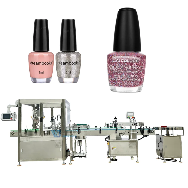 WB-YX2  2ml-100ml Automatic Cosmetic Filling Machine Glass Bottle Nail Polish Filling and Capping Machine