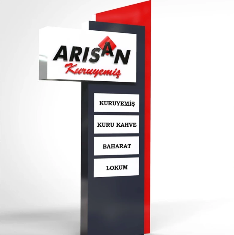 Художественные работы для алюминиевой панели рекламная вывеска указатель пилона направленного покрытия 2D или 3D дизайн работа