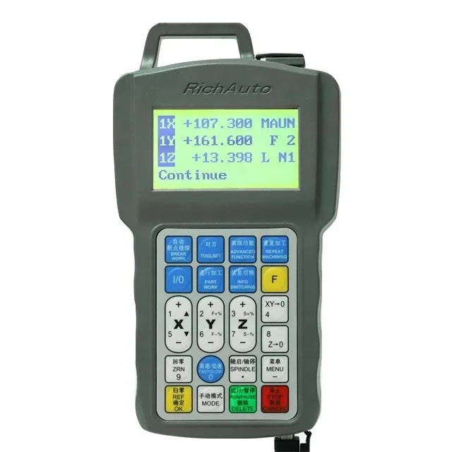 Multi Spindle Process Read T Command Richauto B15 Upgrade of A15  with Cylinder Cnc Controller