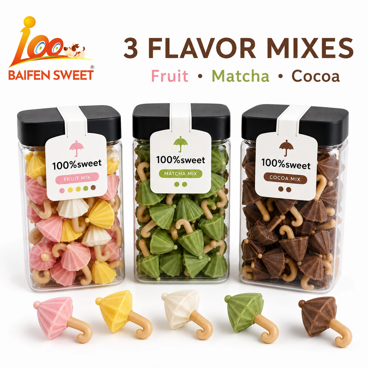 Factory Hot Selling Umbrella-shaped Sweet Cookie Children's Biscuit Exotic Snacks Chocolate Biscuits
