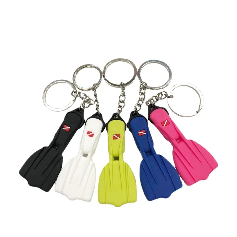 Keychain Fin Custom Swimming Multi-purpose 3d Mini Silicon Rubber Fin Keychain - Buy ...