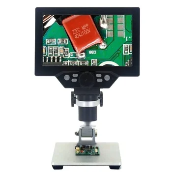 HD 7inch digital microscope 1200X electronic microscope mobile phone repair microscope power supply out out or battery