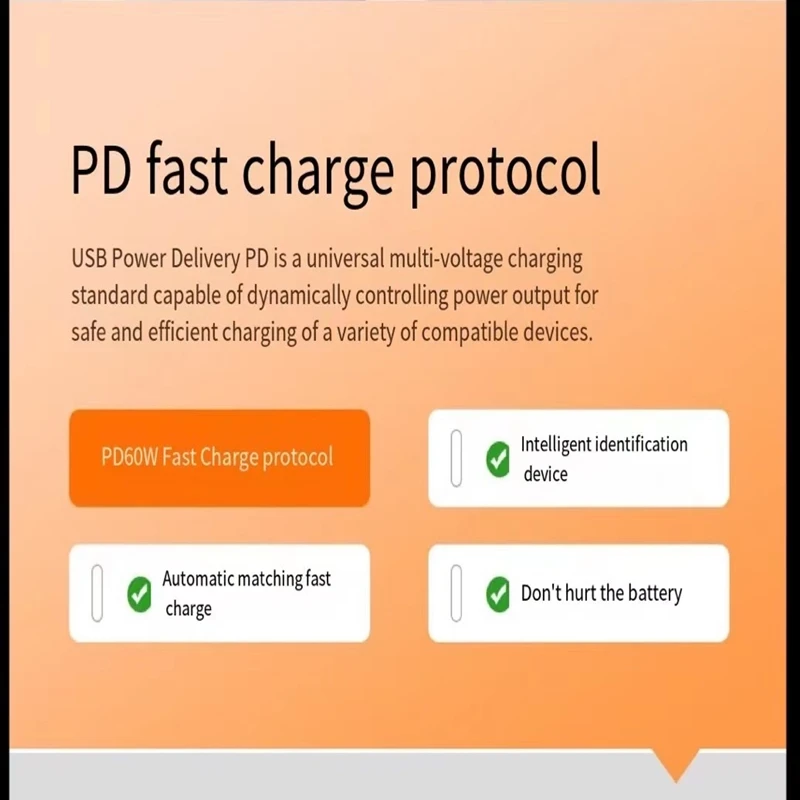 Tpe Type C To Type C Data Cable Pd 60w Fast Charge Usbc Cable For