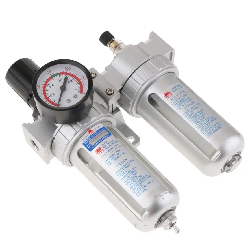 sfc400 olio separatore di acqua regolatore manuale pneumatico compressore di  pressione aria compressore filtro gauge per compressore pistola vernice a  spruzzo