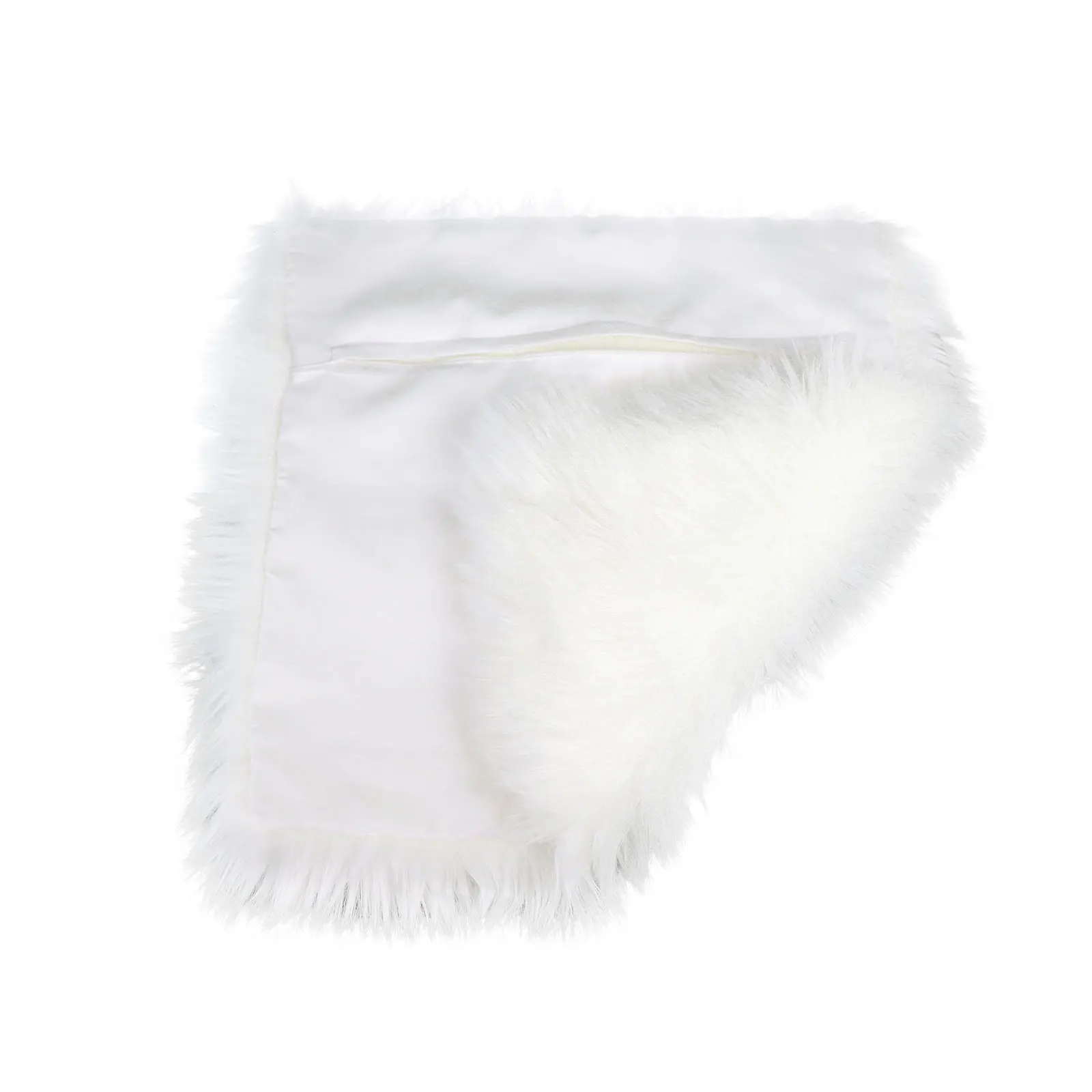 Artificial Fur Pillow Cover Chamois Leather Single Side Fluffy Long