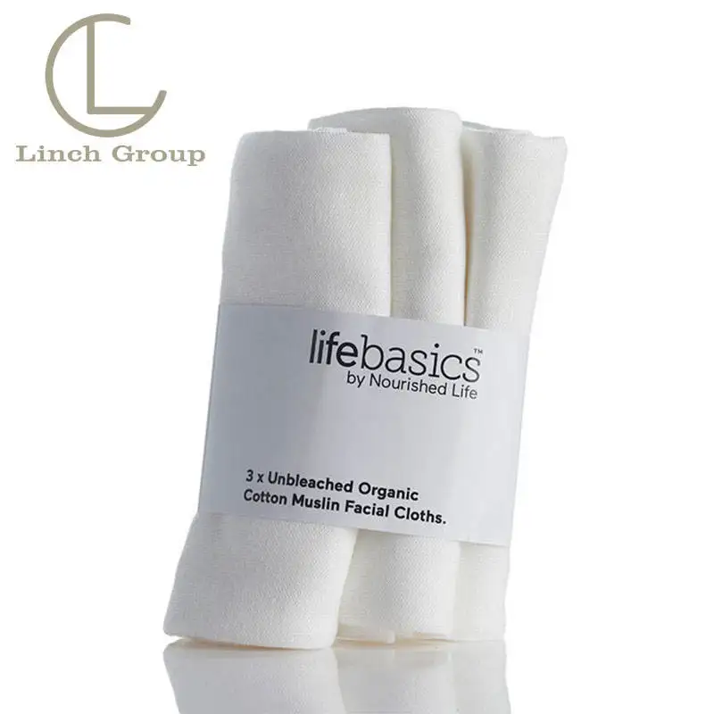 Customized Reusable Facial Cloth Face Towel Makeup Remover Organic