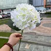 72 pièces petite main en caoutchouc souple hortensia blanc