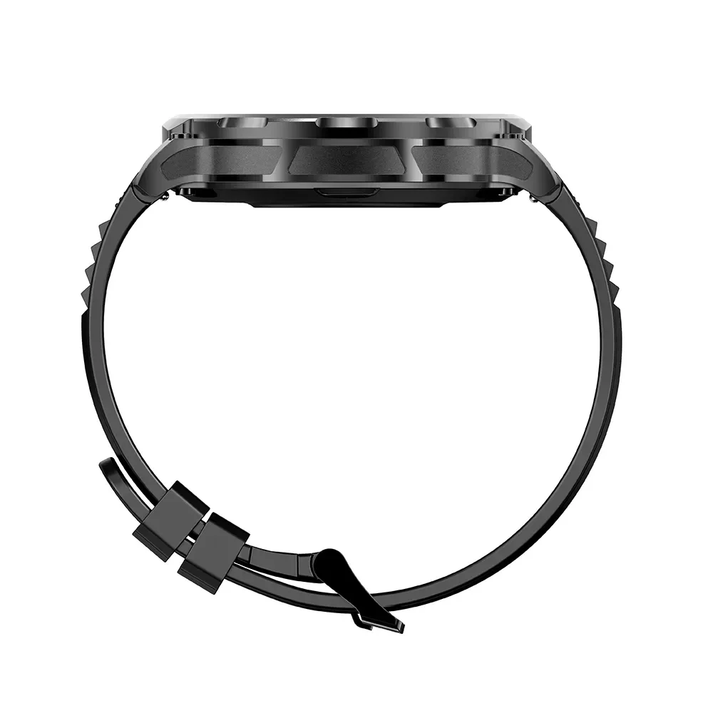 V69 1.85inch IPS HD Touch Screen 710mAh Men's Waterproof Call Answer Sleep Tracker Silicone Sports Smart Watch_voghion.com