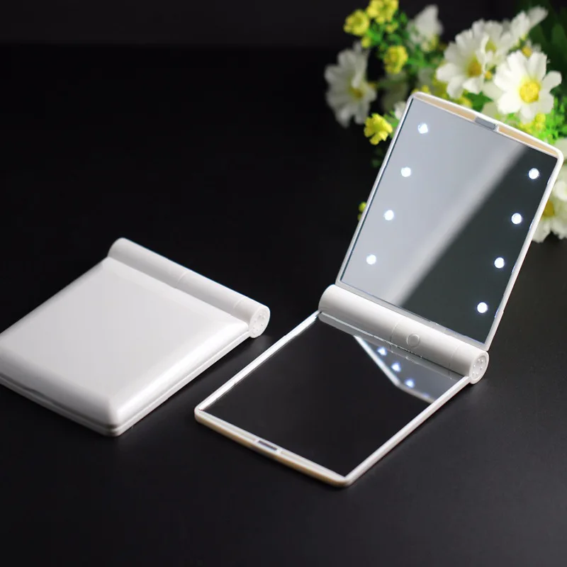 Wholesale Oem Handheld Mirror Private Label Compact Led Pocket Mirror