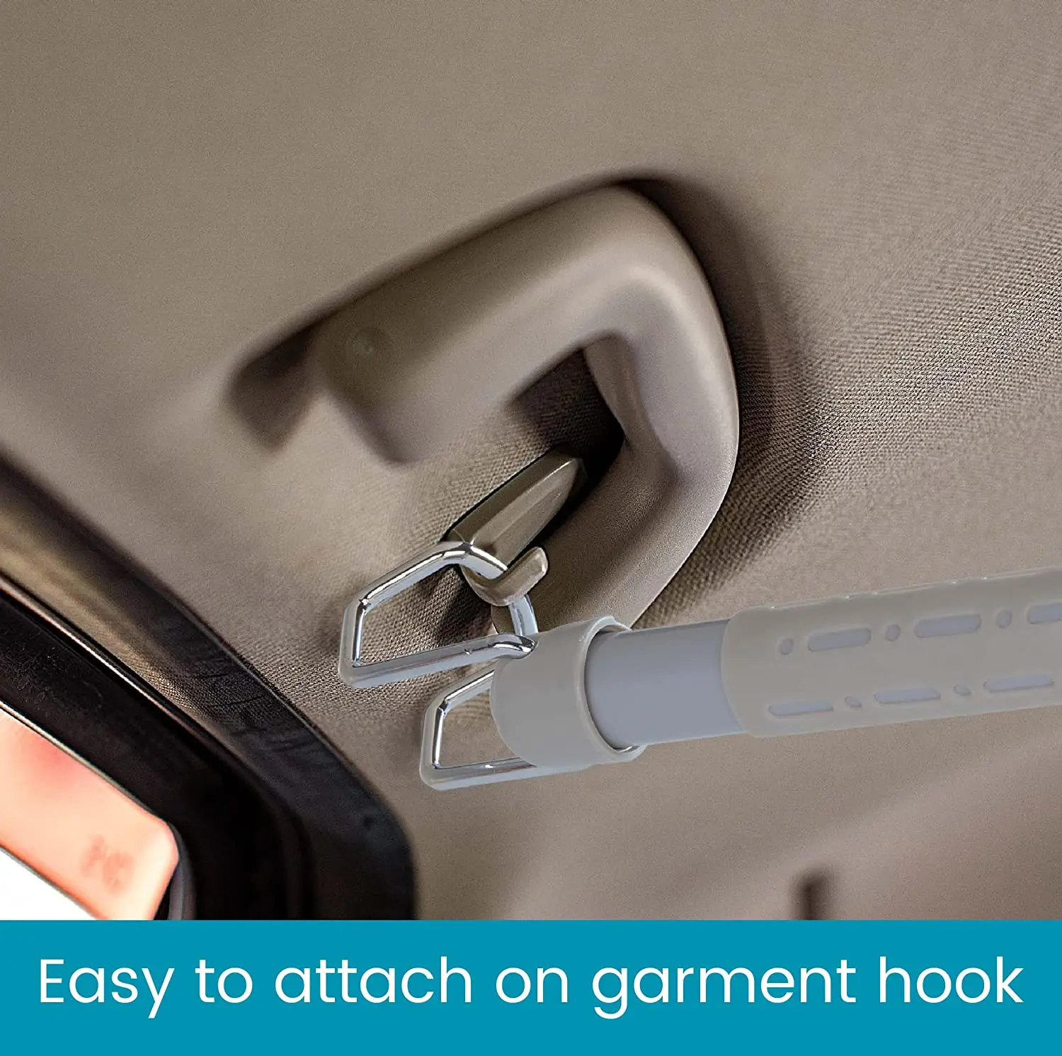 Heavy Duty Car Clothes Hanger Bar With Noslip Dividers Steel Universal