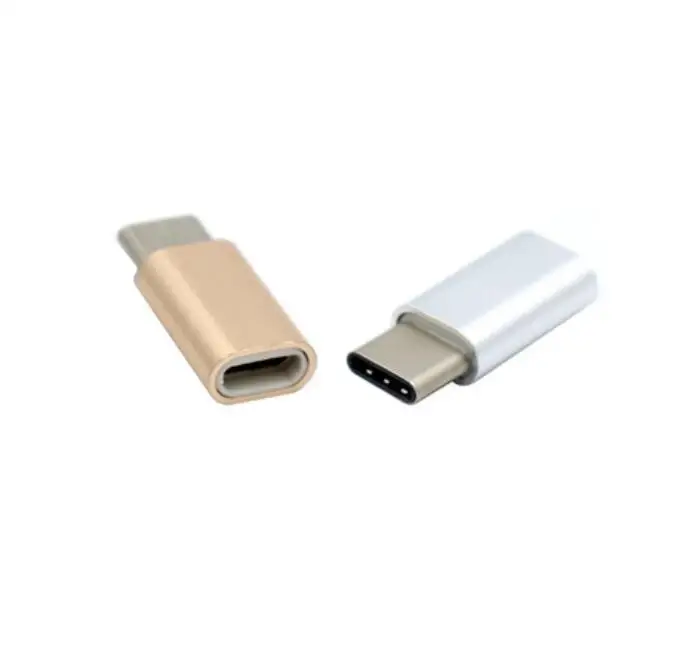 Оптовая продажа с фабрики Halee переходник из алюминиевого сплава портом Type-C «папа» на Micro USB