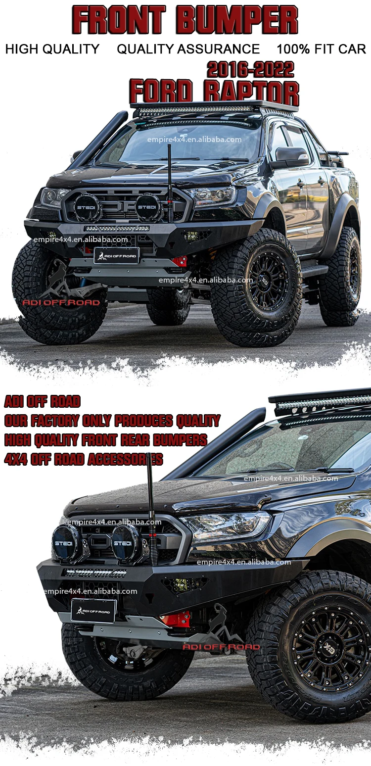 Ford Ranger Bumper Mounts F11 Series 4x4 with Winch Mount Steel Bullbars Front Bumper Rear Bumper ...