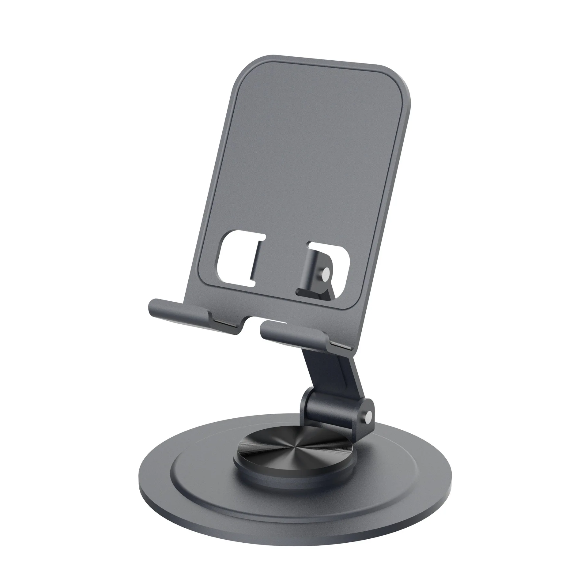 Full Metal Rotating Phone Stand-Multi-Functional Portable Folding Design with Custom Logo Option for Desktop Use preview 3