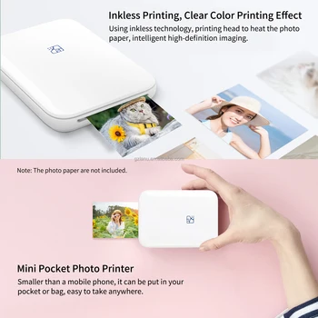 HPRT MT53 ミニ フォトプリンター HPRT MT53 3inch Zink Small Inkless Photo Printer Directly