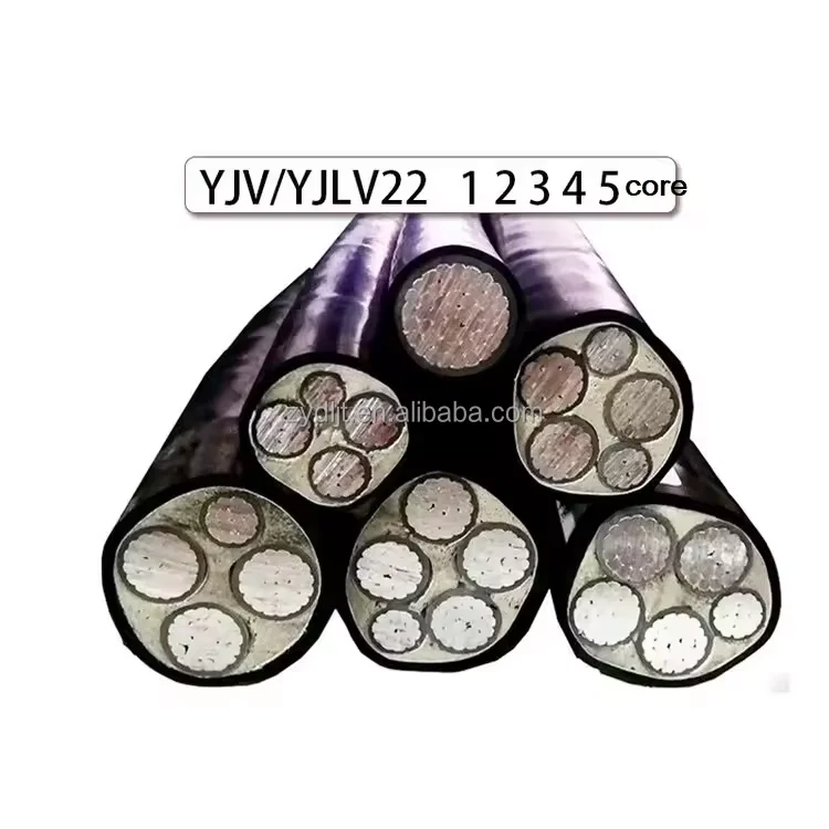 기갑 전원 케이블 4 코어 25mm 35mm 50mm 70mm 95mm 120mm 지하 전원 케이블 swa 케이블 U1000 R2V RO2V yjlv22
